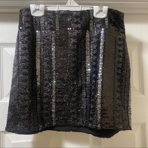 Express Sequin Mini Skirt
